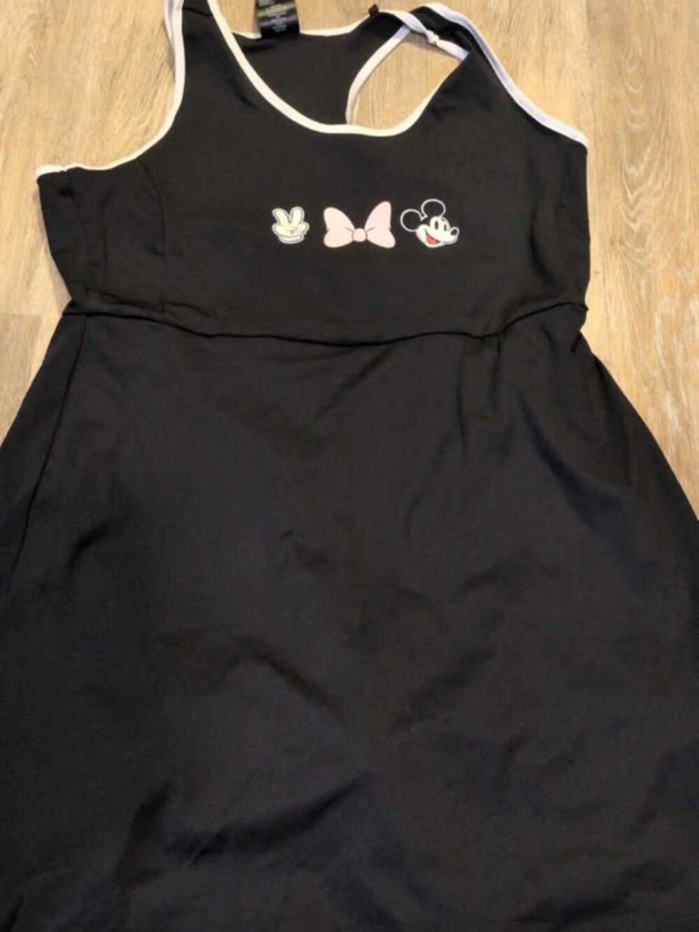 Disney Mickey Mouse Activewear Dress with Built-in Shorts new size large - Picture 6 of 6
